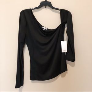 NWT Tobi long sleeve top - one shoulder - size large